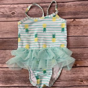 Pineapple ruffle one piece